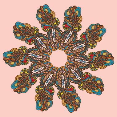 Stil zentangle yeni simetrik mandala doodle ile sanat esin kaynağı oldu. Duvar kağıdı, desen dolgularını, web sayfaları, yüzey dokuları için dekoratif nesne-ebilmek var olmak kullanılmış.