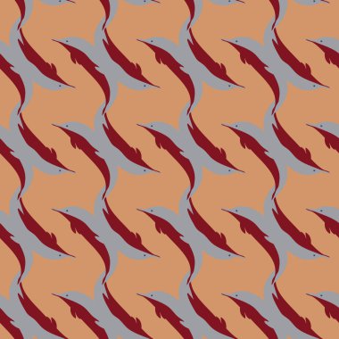 Dekoratif renkli seamless modeli sevimli yunuslar ile