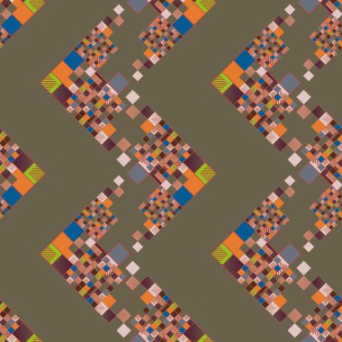 küpleri ve kareler duvar kağıdı, sorunsuz tasarlamak vektör çizim 