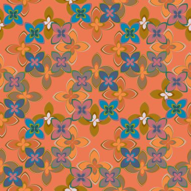  soyut çiçek geometrik Dikişsiz desen arka planı için