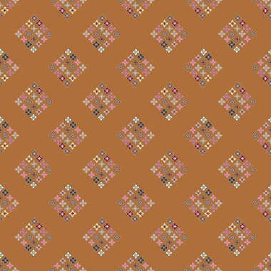  soyut çiçek geometrik Dikişsiz desen arka planı için