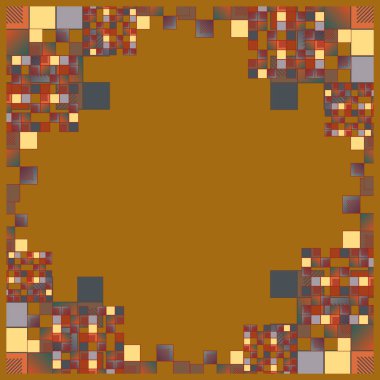 küpleri ve kareler duvar kağıdı, sorunsuz tasarlamak vektör çizim 