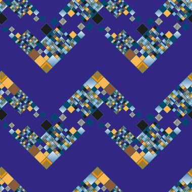 küpleri ve kareler duvar kağıdı, sorunsuz tasarlamak vektör çizim 