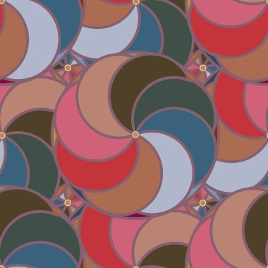 soyut geometrik renk desenli vektör çizimi