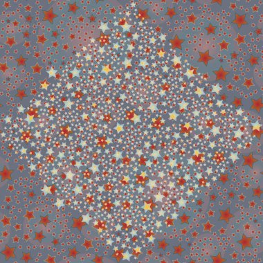soyut geometrik renkli seamless modeli yıldız ile. Vektör çizim 