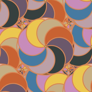 soyut geometrik renk desenli vektör çizimi