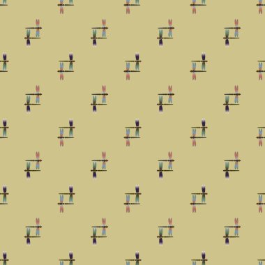 Yusufçuk seamless modeli. Vektör çizimler.