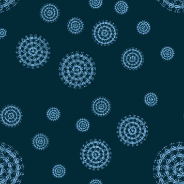 Sorunsuz soyut mandala desen. Basit şekiller oluşan süsleme. 