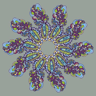 Stil zentangle yeni simetrik mandala doodle ile sanat esin kaynağı oldu. Duvar kağıdı, desen dolgularını, web sayfaları, yüzey dokuları için dekoratif nesne-ebilmek var olmak kullanılmış.