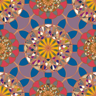  soyut çiçek geometrik Dikişsiz desen arka planı için