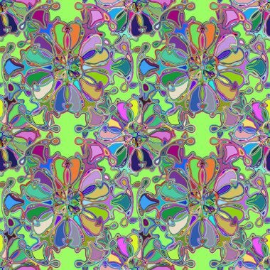 Soyut kaleydoskop renkli Dikişsiz desen arka planı için. 