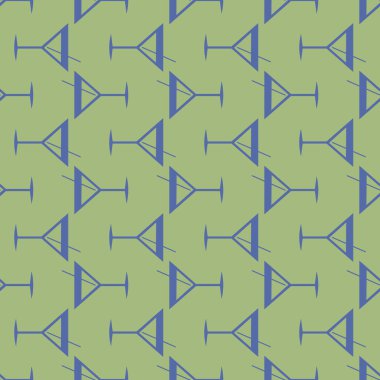 Tropik kokteyller desen, renkli kesintisiz vektör çizim