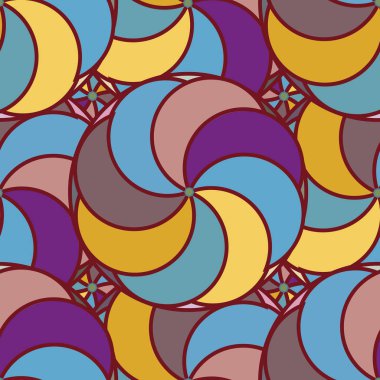 soyut geometrik renk desenli vektör çizimi