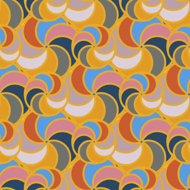 soyut geometrik renk desenli vektör çizimi