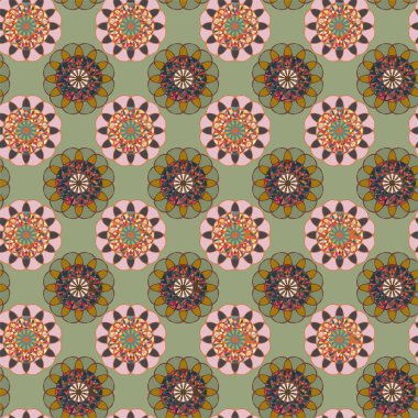  soyut çiçek geometrik Dikişsiz desen arka planı için