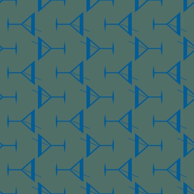 Tropik kokteyller desen, renkli kesintisiz vektör çizim