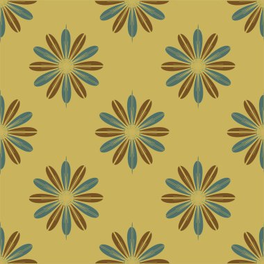 Renkli kesintisiz kaydırma-tasarım arka plan ile çiçek desenli.