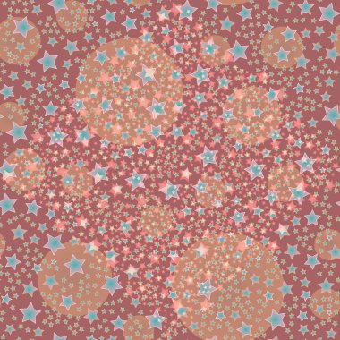 soyut geometrik renkli seamless modeli yıldız ile. Vektör çizim 