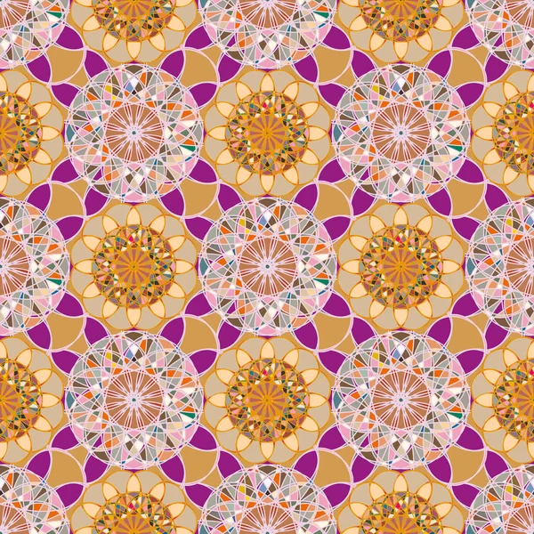 Abstrakte Bunte Kaleidoskopische Mosaik Mandala Hintergrund — Stockvektor