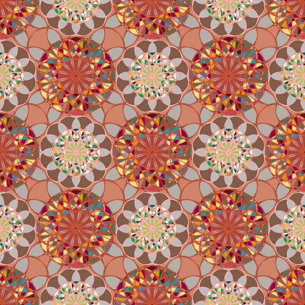 Abstrakte Bunte Kaleidoskopische Mosaik Mandala Hintergrund — Stockvektor