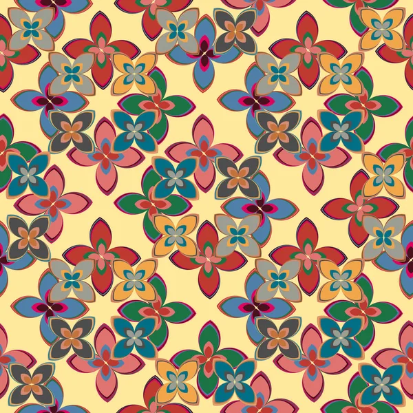  soyut çiçek geometrik Dikişsiz desen arka planı için