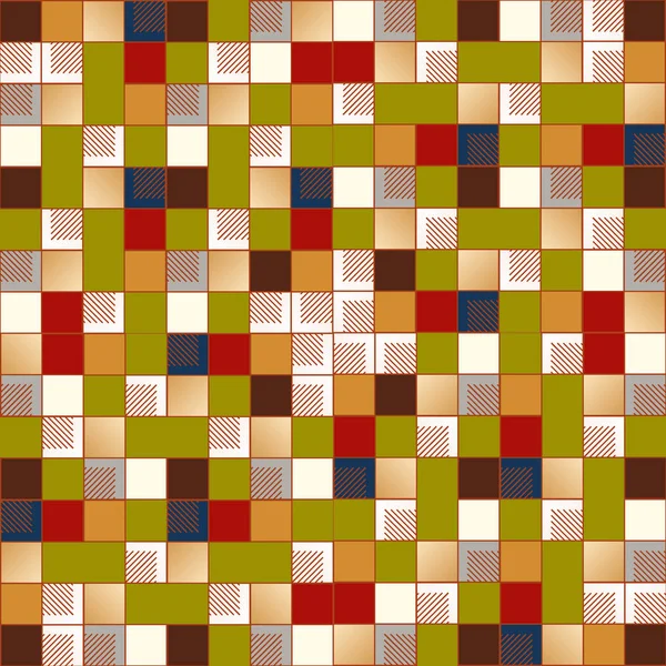 立方体和正方形壁纸 无缝抽象向量例证 — 图库矢量图片
