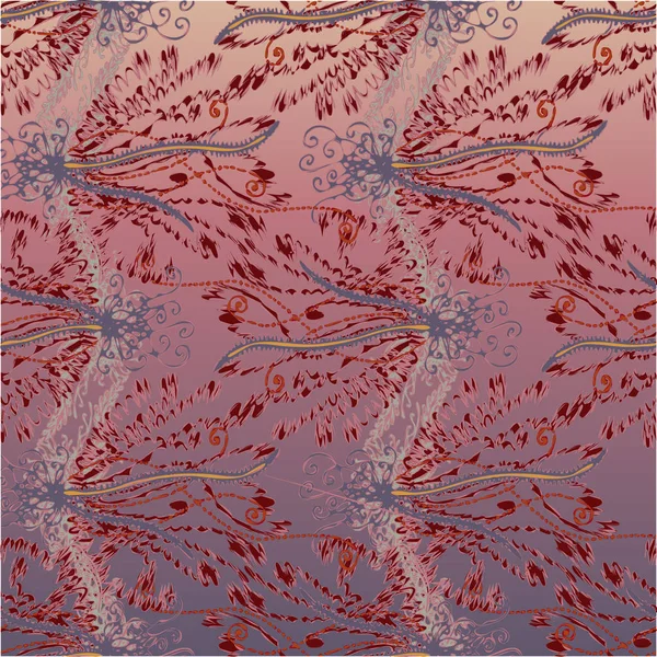 soyut çiçek deseni, vektör illüstrasyonu