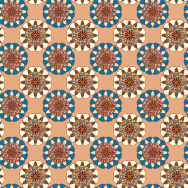  soyut çiçek geometrik Dikişsiz desen arka planı için