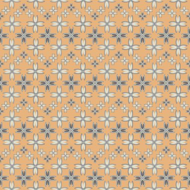 Çiçekler, vektör çizim ile çok renkli geometrik seamless modeli 