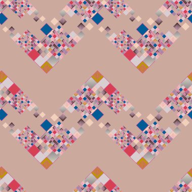 küpleri ve kareler duvar kağıdı, sorunsuz tasarlamak vektör çizim 