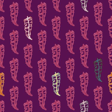 Memphis tarzı zemin ağaç yaprakları 