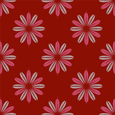 Renkli kesintisiz kaydırma-tasarım arka plan ile çiçek desenli.