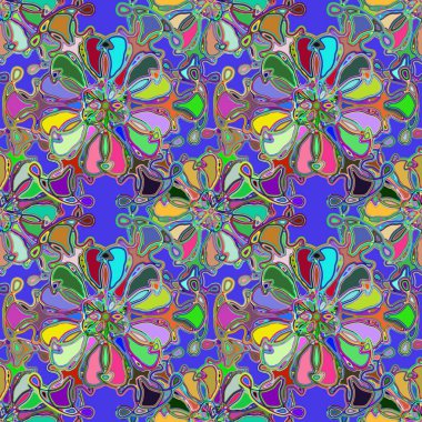 Soyut kaleydoskop renkli Dikişsiz desen arka planı için. 