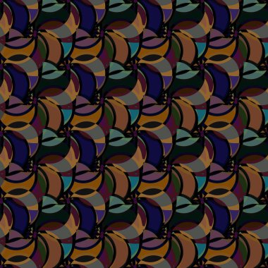 soyut geometrik renk desenli vektör çizimi