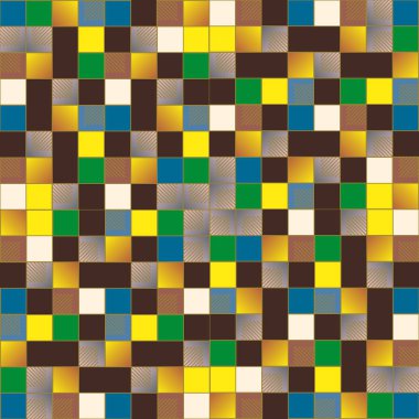 küpleri ve kareler duvar kağıdı, sorunsuz tasarlamak vektör çizim 