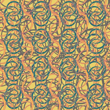 Daireler için arka plan ile Seamless modeli. vektör çizim