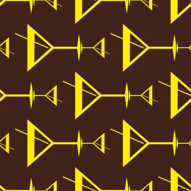 Tropik kokteyller desen, renkli kesintisiz vektör çizim