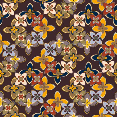  soyut çiçek geometrik Dikişsiz desen arka planı için