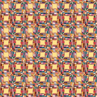 Soyut kaleydoskop desen renkli mozaik küre ile