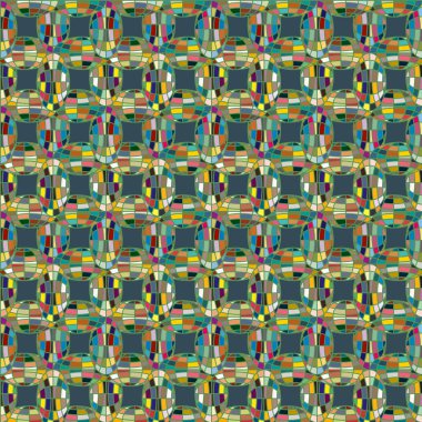 Soyut kaleydoskop desen renkli mozaik küre ile