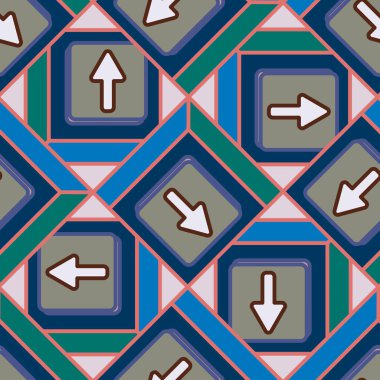 Kot düğmeleri Dikişsiz desen vektör çizim ile 