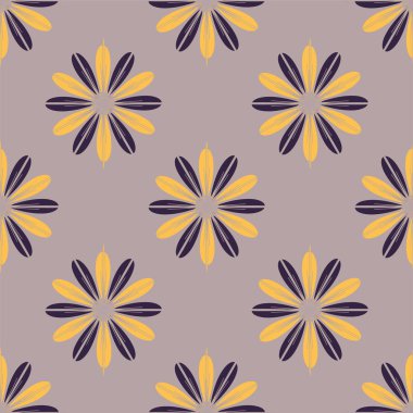 Renkli kesintisiz kaydırma-tasarım arka plan ile çiçek desenli.