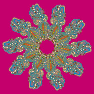 Stil zentangle yeni simetrik mandala doodle ile sanat esin kaynağı oldu. Duvar kağıdı, desen dolgularını, web sayfaları, yüzey dokuları için dekoratif nesne-ebilmek var olmak kullanılmış.