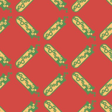 Kimya test tüpleri parlak arka plan üzerinde. Seamless modeli.