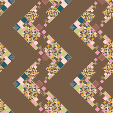 küpleri ve kareler duvar kağıdı, sorunsuz tasarlamak vektör çizim 