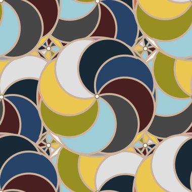 soyut geometrik renk desenli vektör çizimi