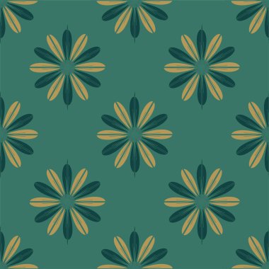 Renkli kesintisiz kaydırma-tasarım arka plan ile çiçek desenli.