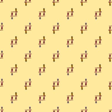 Yusufçuk seamless modeli. Vektör çizimler.