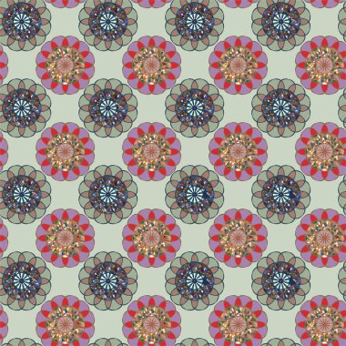  soyut çiçek geometrik Dikişsiz desen arka planı için