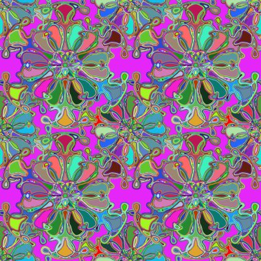 Soyut kaleydoskop renkli Dikişsiz desen arka planı için. 